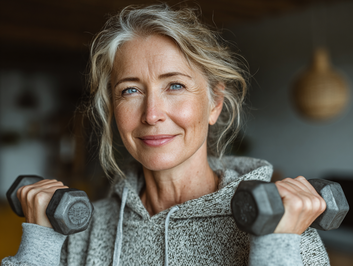 Група зрілих людей насолоджується спокійним заняттям йогою в природному садку